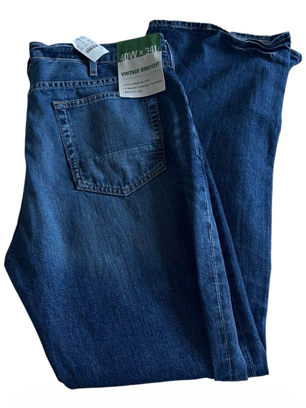 NWT J.Crew Vintage Bootcut Jeans Mens 40x34 Blue Medium Wash Classic